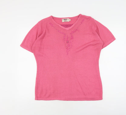 Womens UK Size M Honor Millburn at EWM Pink  T-Shirt