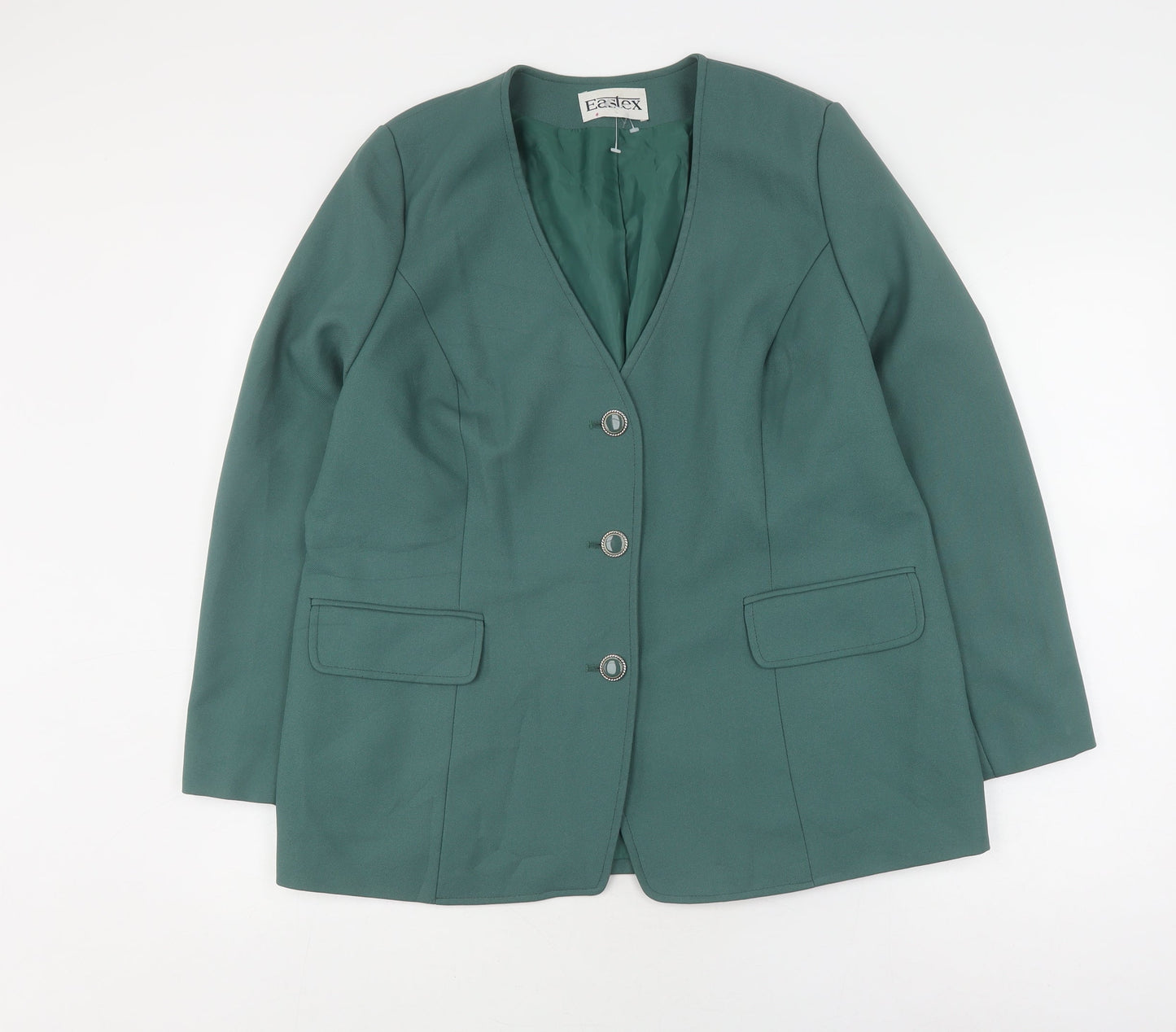 Eastex Women's Green Suit Jacket - Size 18 Classic Fit