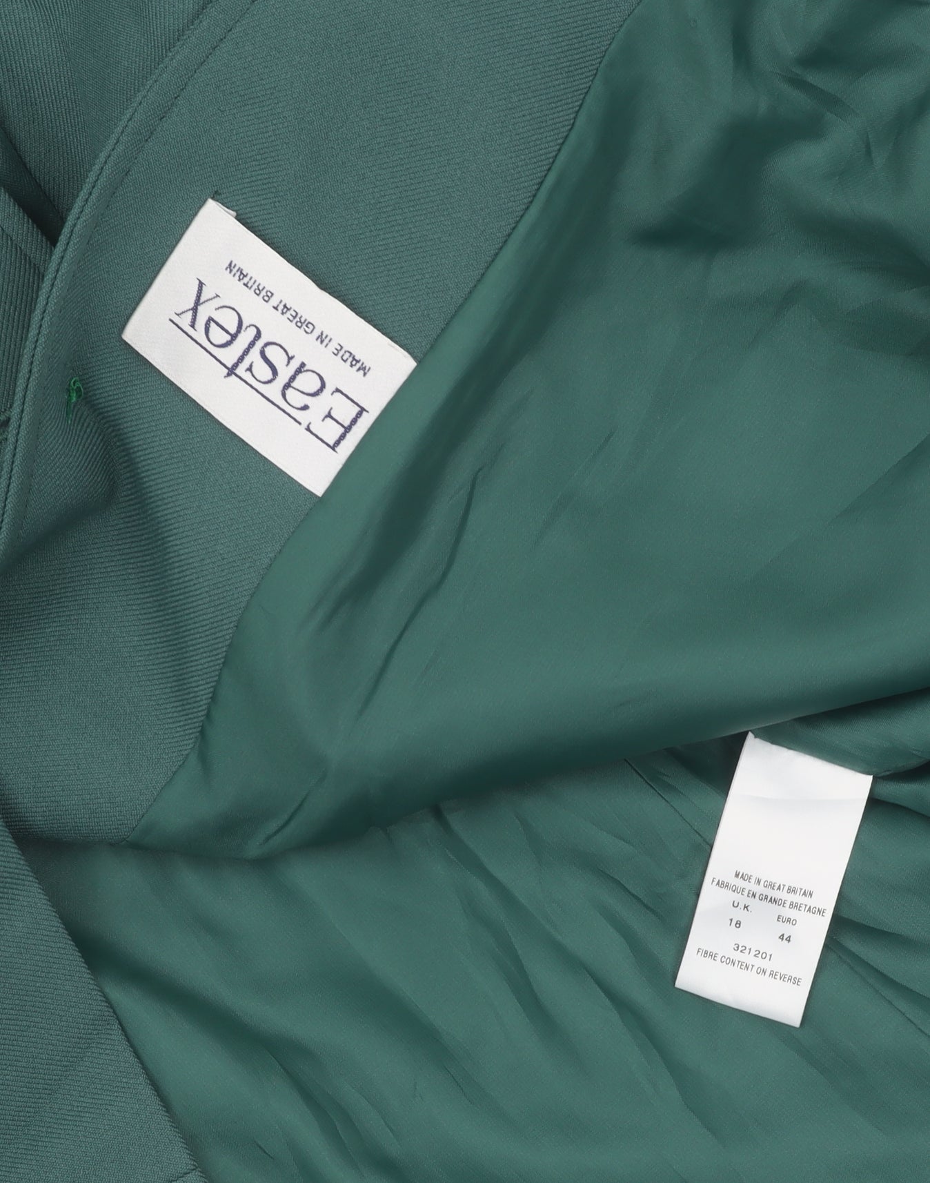 Eastex Women's Green Suit Jacket - Size 18 Classic Fit