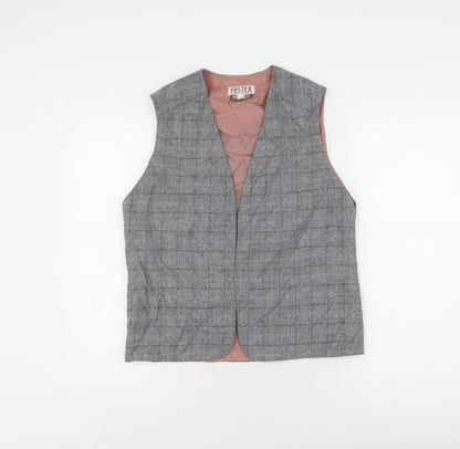 Eastex Women's Grey Tweed Suit Waistcoat Size 12 Classic