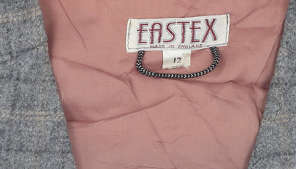 Eastex Women's Grey Tweed Suit Waistcoat Size 12 Classic
