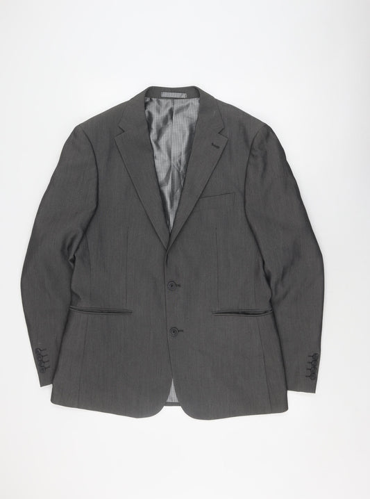 1860 Men's Grey Suit Jacket Size 42 Regular Formal