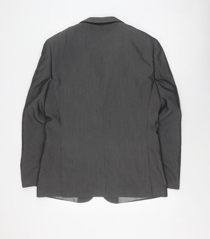 1860 Men's Grey Suit Jacket Size 42 Regular Formal