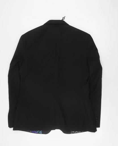 Mens UK Size 42 Ted Baker Regular Black Suit Jacket