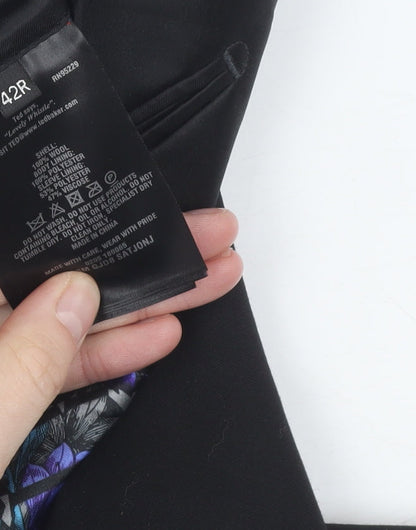 Mens UK Size 42 Ted Baker Regular Black Suit Jacket