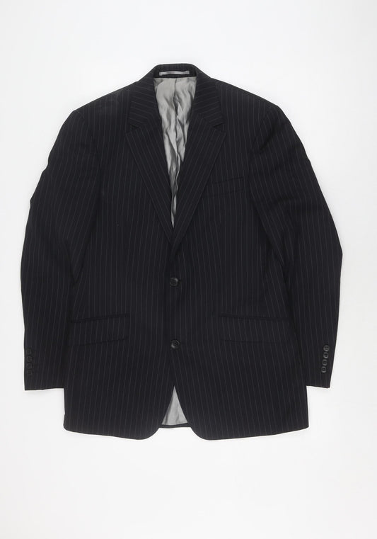 Mens UK Size 38 Berwin & Berwin Regular Black Suit Jacket
