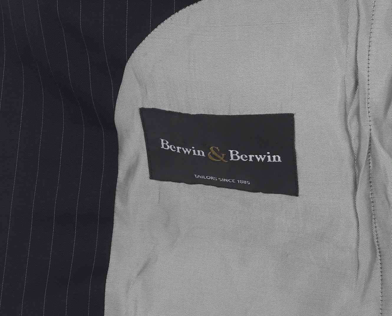 Mens UK Size 38 Berwin & Berwin Regular Black Suit Jacket