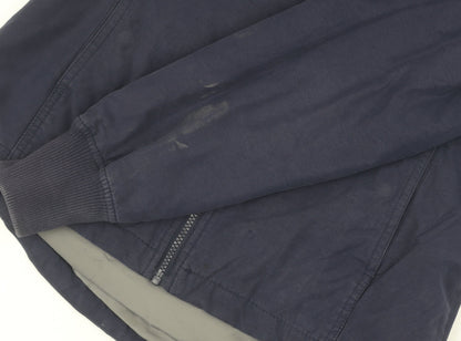 Mens UK Size S Bench Blue Bomber Jacket