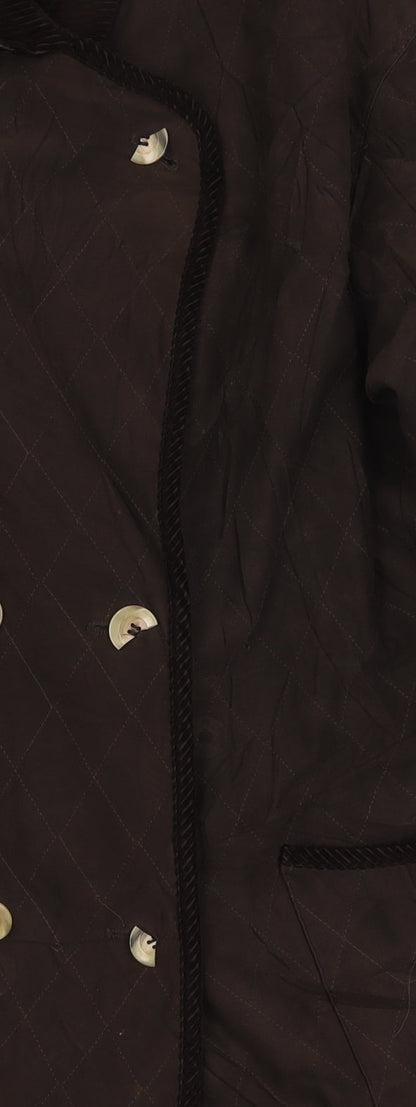 Womens UK Size 18 Goldix Brown Quilted Coat