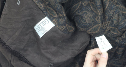 Womens UK Size 18 Goldix Brown Quilted Coat