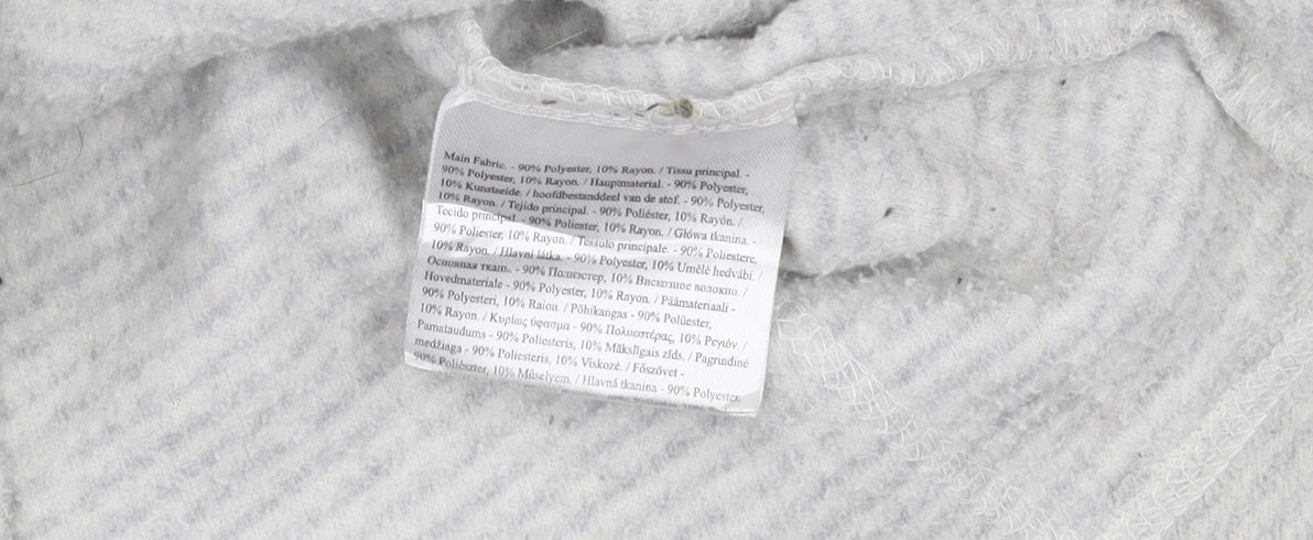 Regatta Women's Grey Striped 1/2 Zip Sweatshirt Size 10