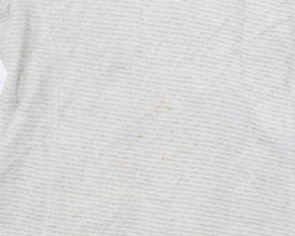 Regatta Women's Grey Striped 1/2 Zip Sweatshirt Size 10