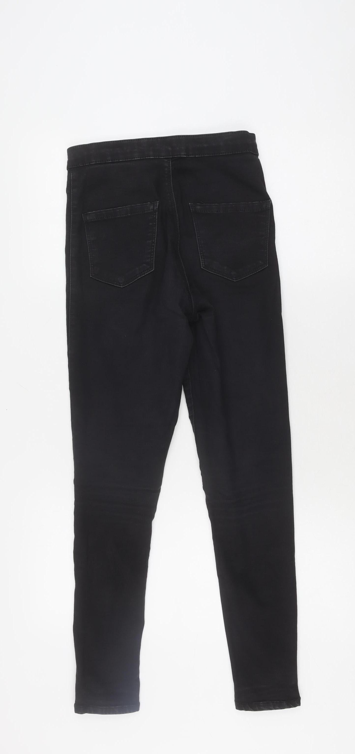 Topshop Women's Black Skinny Jeans W28 L30 Slim Fit