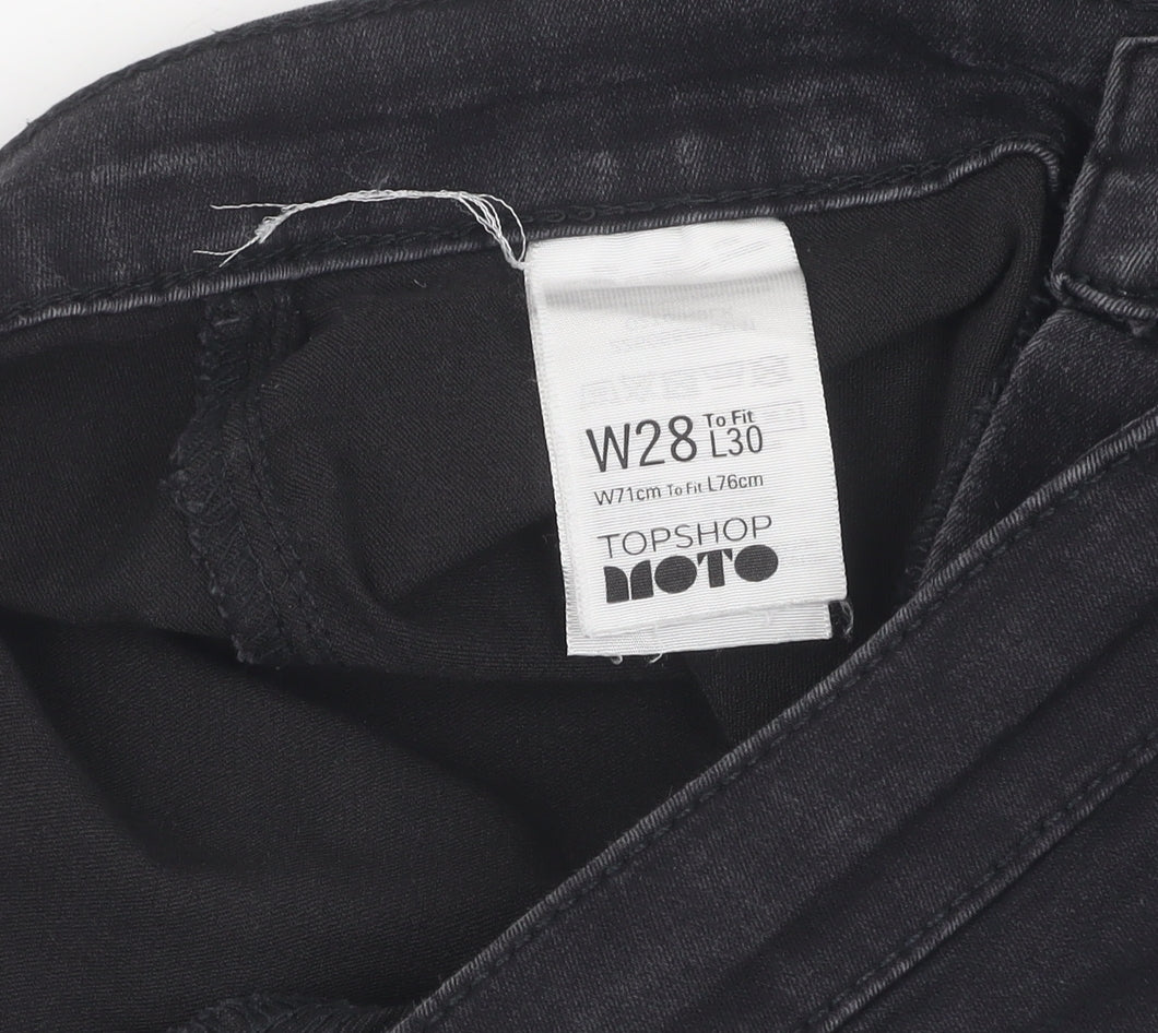 Topshop Women's Black Skinny Jeans W28 L30 Slim Fit