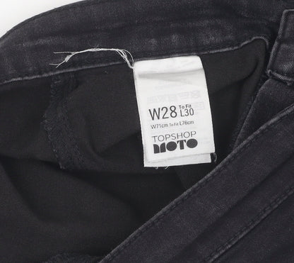 Topshop Women's Black Skinny Jeans W28 L30 Slim Fit