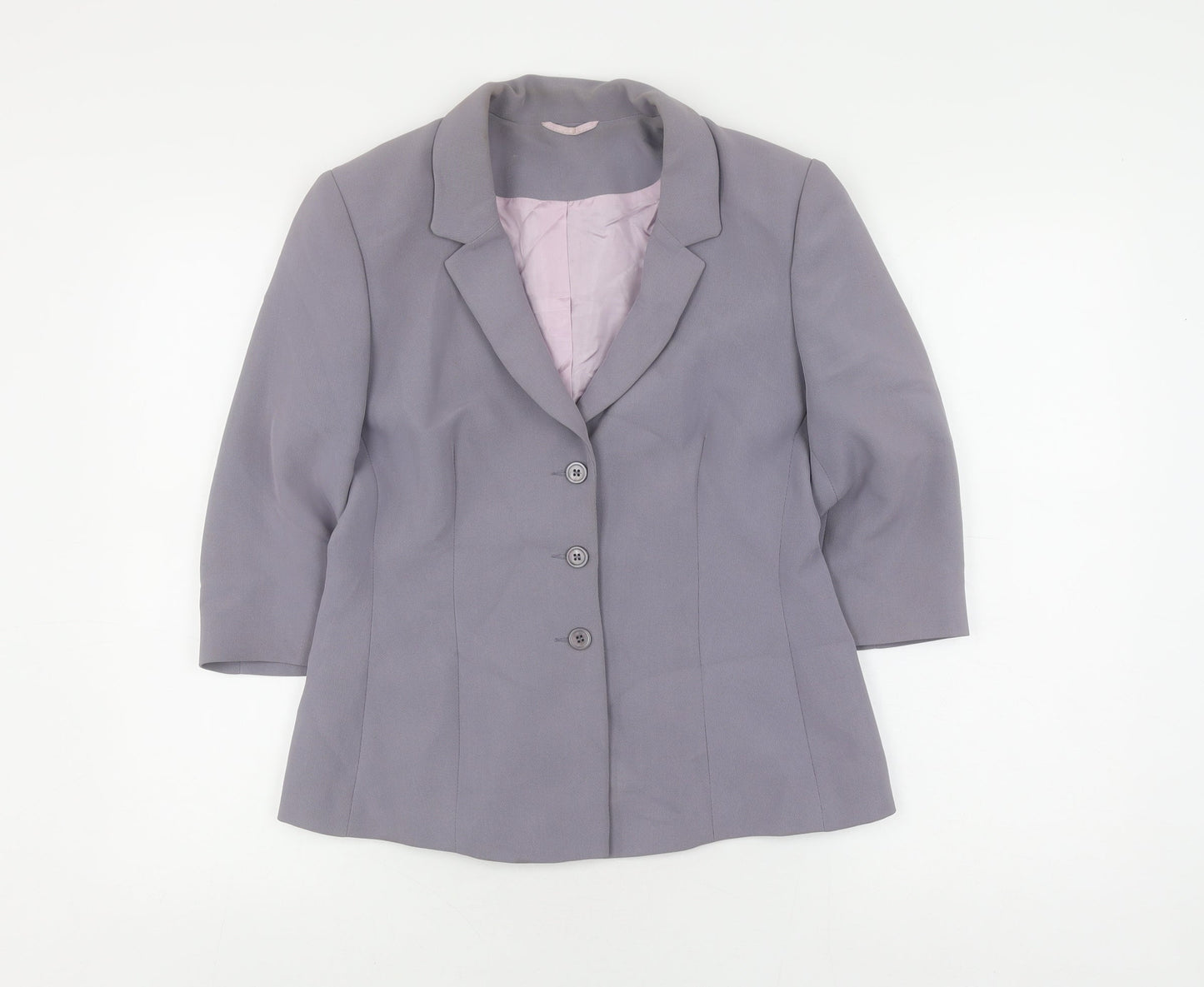 Principles Women's Grey Blazer Size 12, Formal Business Style