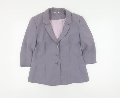 Principles Women's Grey Blazer Size 12, Formal Business Style