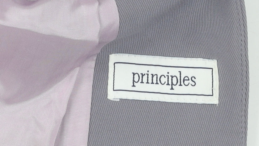 Principles Women's Grey Blazer Size 12, Formal Business Style