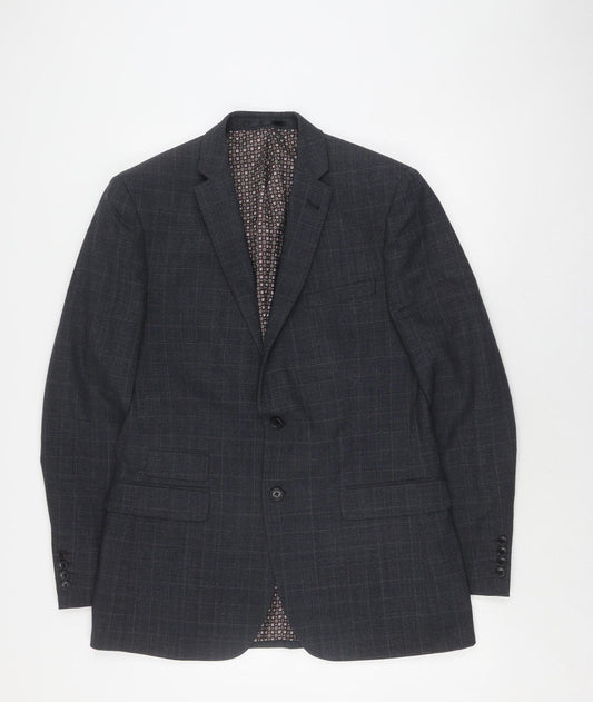Mens UK Size 40 Racing Green Regular Blue Suit Jacket