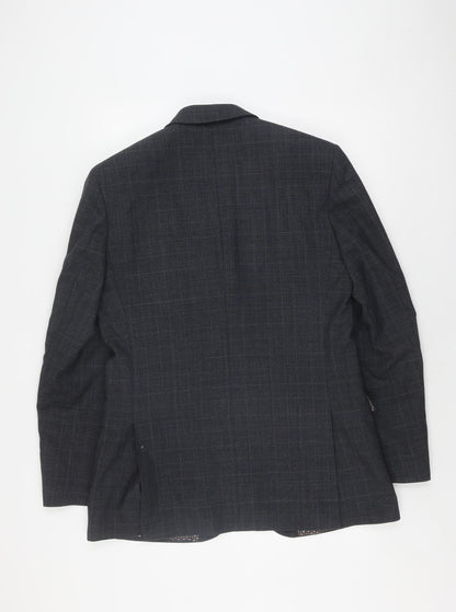 Mens UK Size 40 Racing Green Regular Blue Suit Jacket