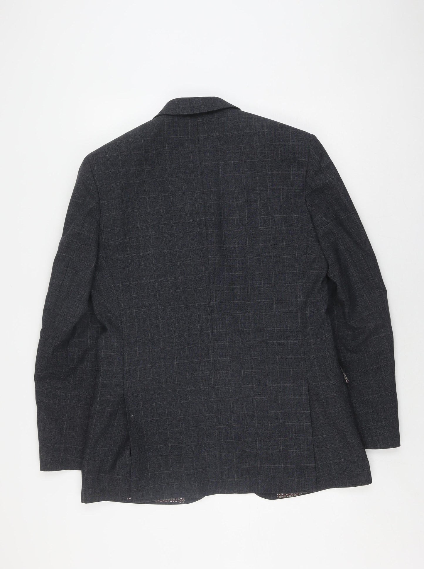 Mens UK Size 40 Racing Green Regular Grey Suit Jacket