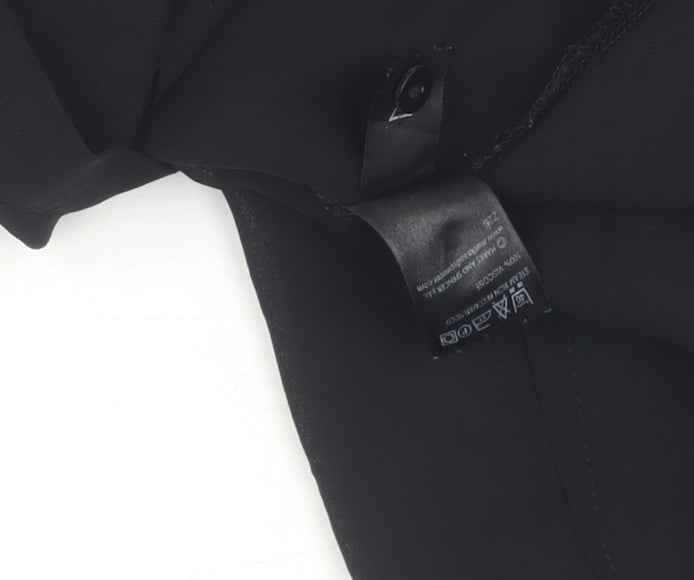 Womens UK Size 22 Marks and Spencer Black  Blouse