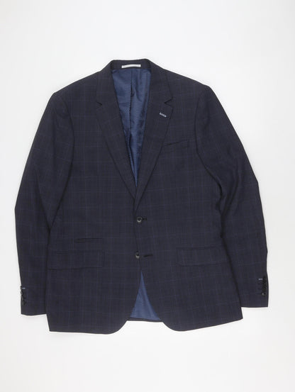Mens UK Size 42 Burton Regular Blue Suit Jacket