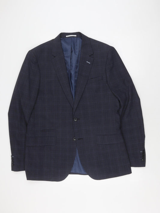 Mens UK Size 42 Burton Regular Blue Suit Jacket