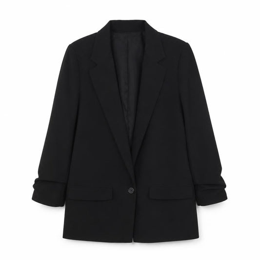 Womens UK Size S Mango Regular Black Blazer