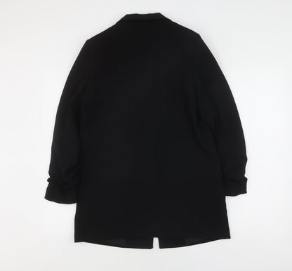 Mango Women's Black Blazer S, Notch Lapel, Lined