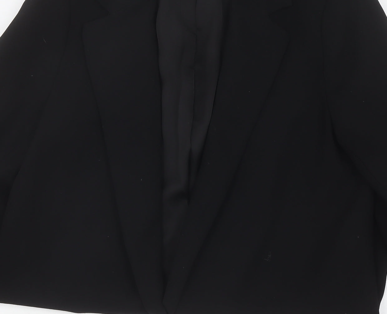 Mango Women's Black Blazer S, Notch Lapel, Lined