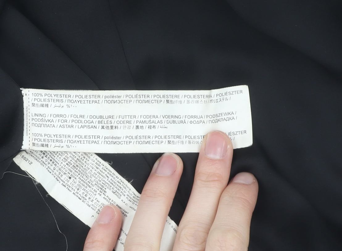 Mango Women's Black Blazer S, Notch Lapel, Lined