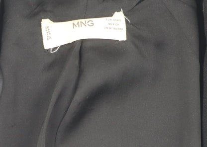 Mango Women's Black Blazer S, Notch Lapel, Lined
