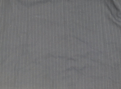 Topshop Women's Black Pinstripe Blazer S