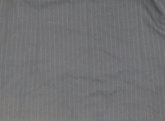 Topshop Women's Black Pinstripe Blazer S