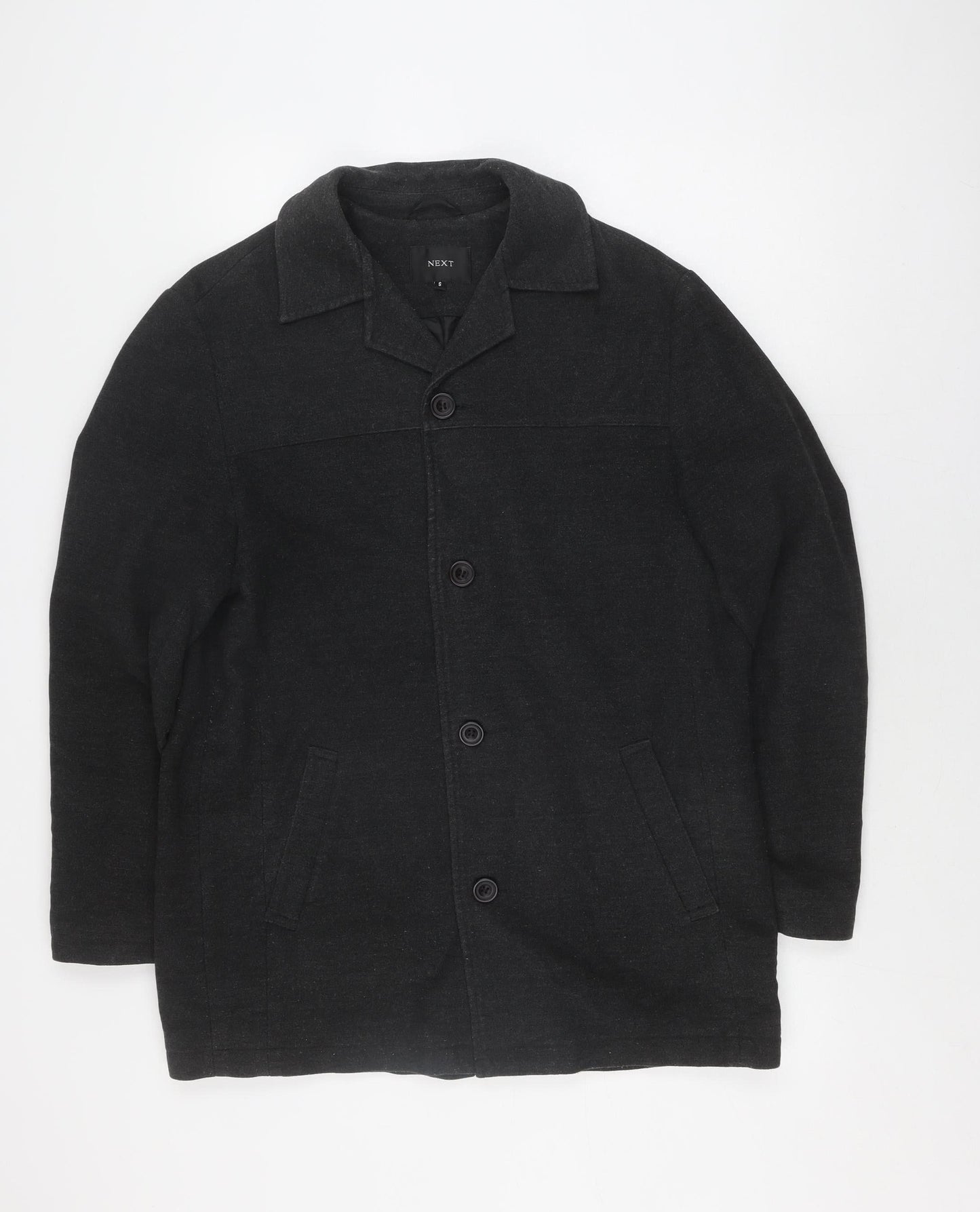 Mens UK Size S NEXT Grey Overcoat