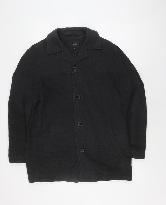 Mens UK Size S NEXT Grey Overcoat