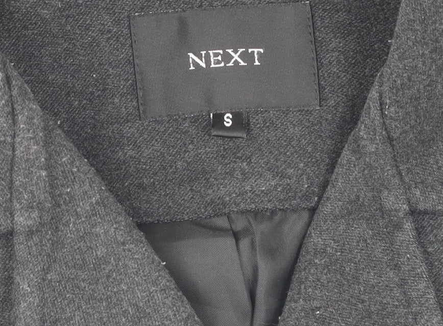 Mens UK Size S NEXT Grey Overcoat