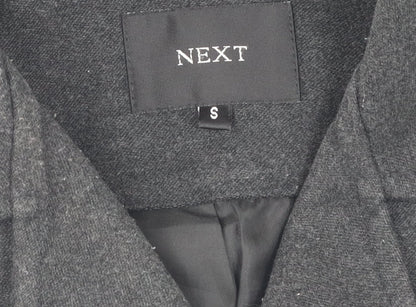 Mens UK Size S NEXT Grey Overcoat