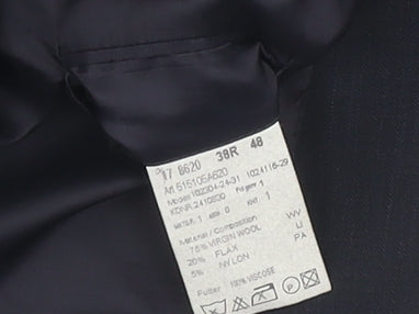 Mens UK Size 38 Vintage Regular Black Suit Jacket