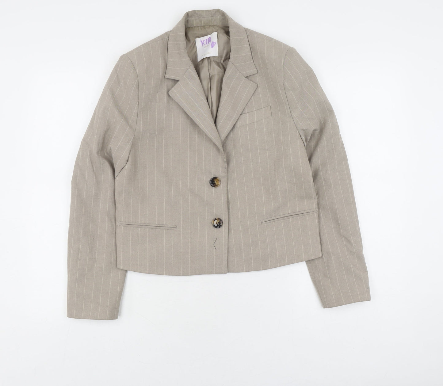 Womens UK Size XS MNG Regular Beige Blazer