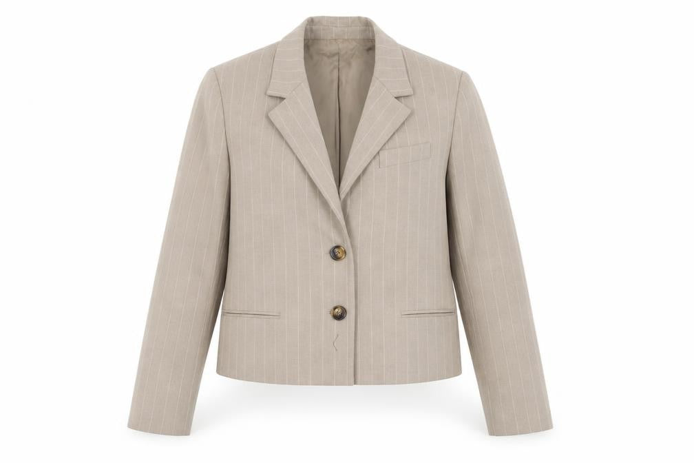 Womens UK Size XS MNG Regular Beige Blazer