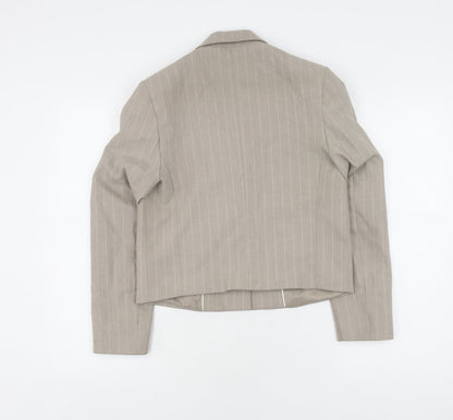 Womens UK Size XS MNG Regular Beige Blazer