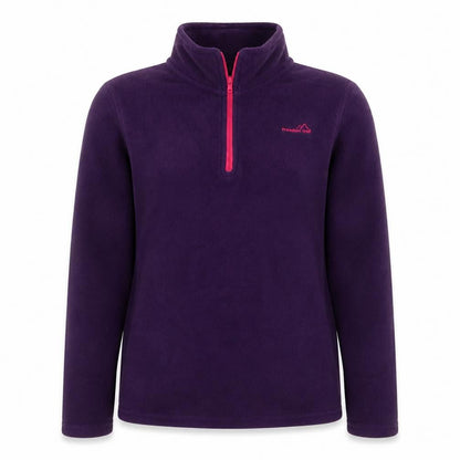 Freedom Trail Women's Purple Fleece Zip Sweatshirt Size 4 UK