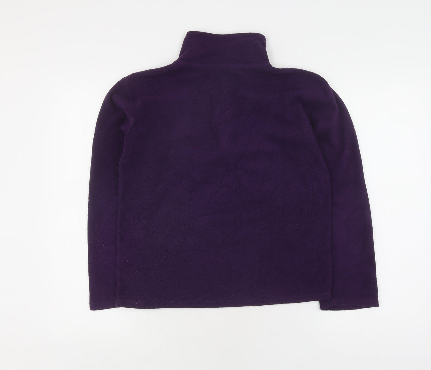 Freedom Trail Women's Purple Fleece Zip Sweatshirt Size 4 UK