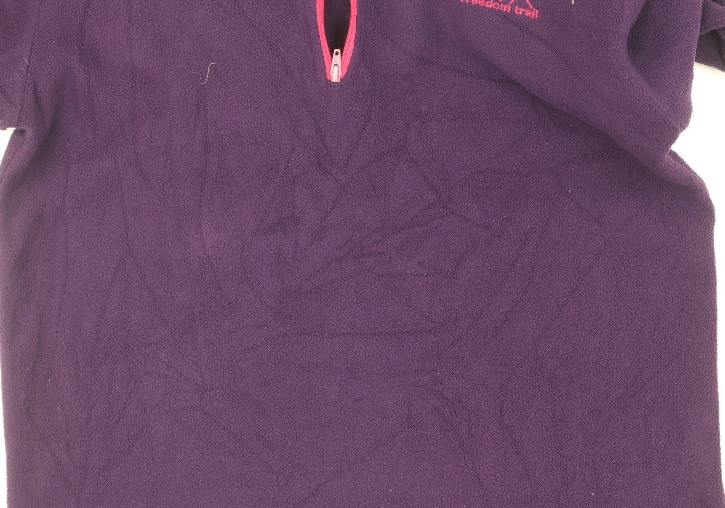 Freedom Trail Women's Purple Fleece Zip Sweatshirt Size 4 UK