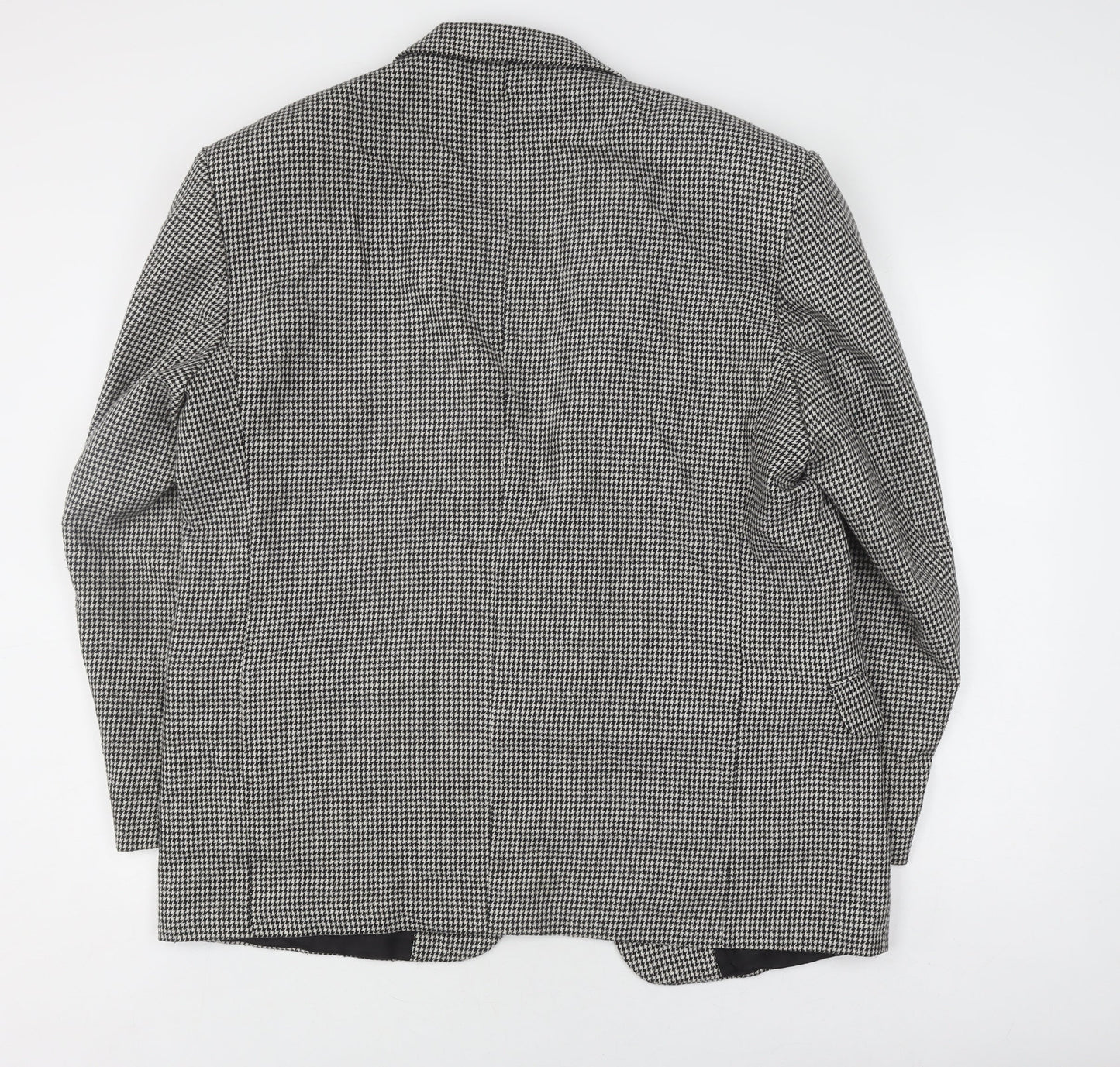 Quality Casuals Men's Grey Check Blazer, 44R, Classic