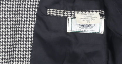 Quality Casuals Men's Grey Check Blazer, 44R, Classic