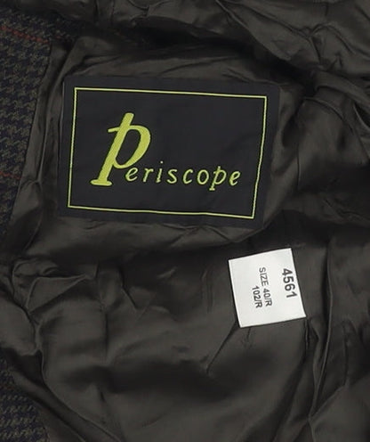 Mens UK Size 40 Periscope Regular Brown Suit Jacket