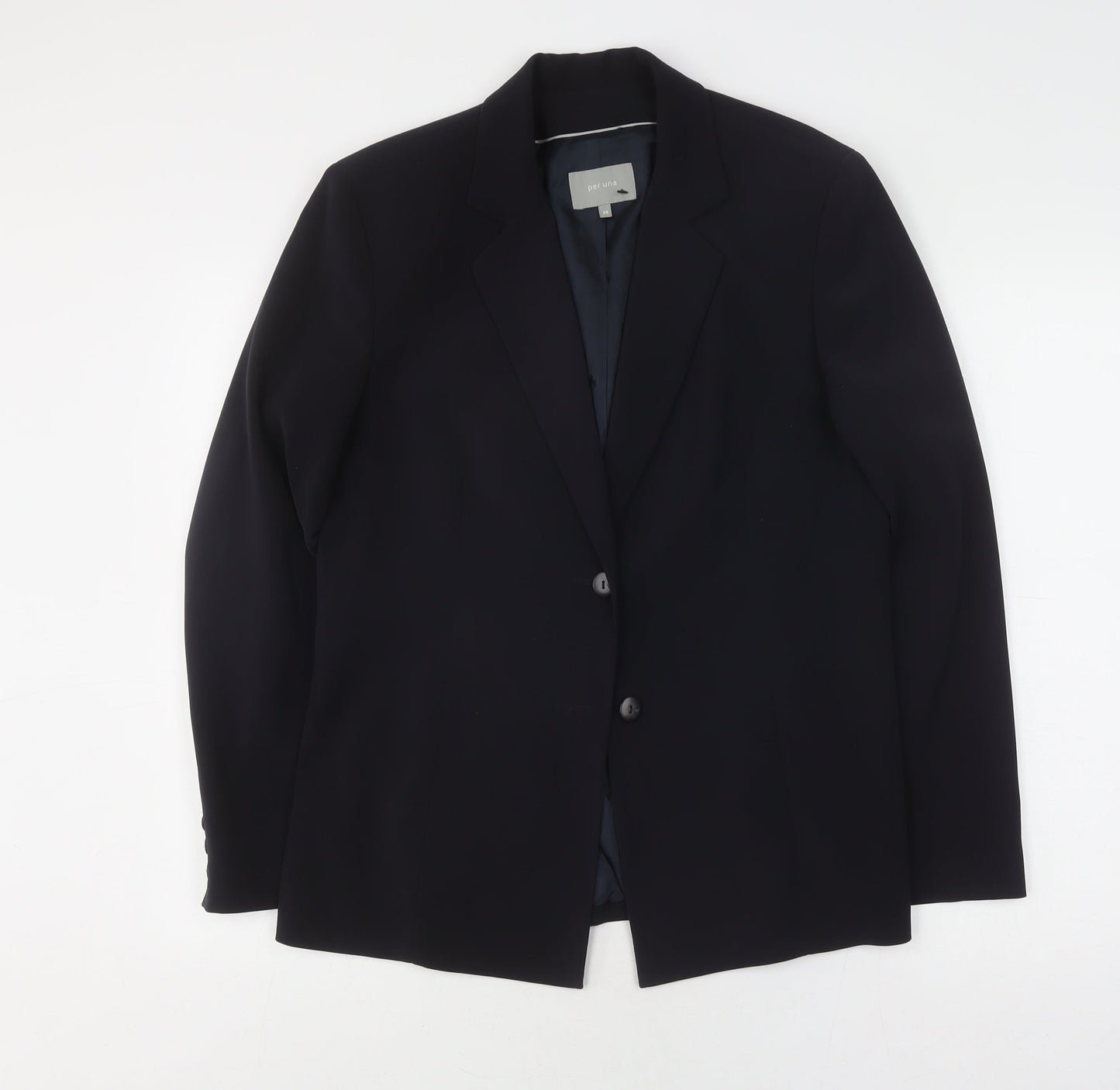 Per Una Women's Black Suit Jacket Size 14 Regular